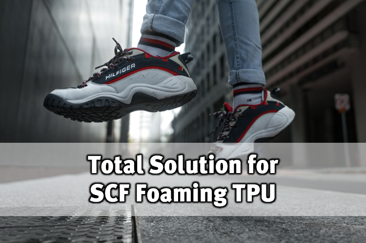 Improving Weatherability and Dye Compatibility of Shoe Materials! Total Solution for SCF TPU Midsoles